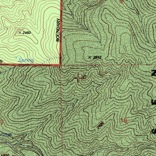 Topographic Map of Steamboat Rock, CA
