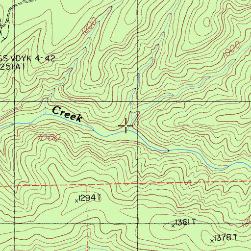 Topographic Map of Twentymile Hollow, CA