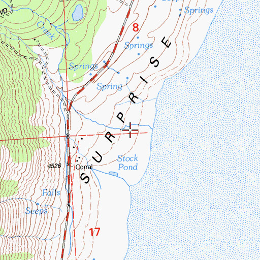 Topographic Map of Neasham Creek, CA