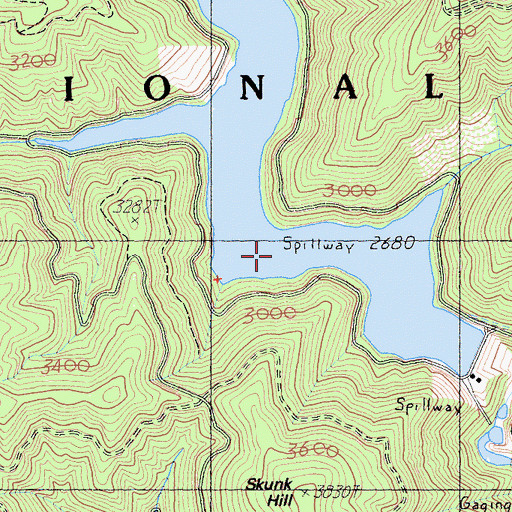 Topographic Map of Lake McCloud, CA