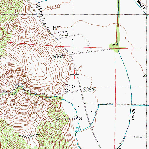 Topographic Map of Slinkard Valley, CA