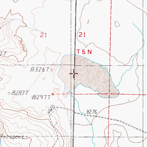 Topographic Map of Dry Lake, CA