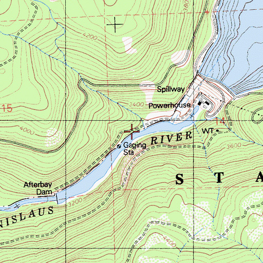 Topographic Map of Chinaman Creek, CA