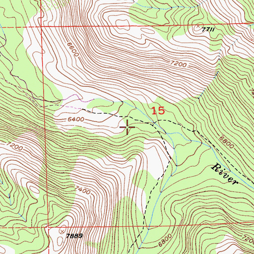 Topographic Map of Painted Rock Trail, CA