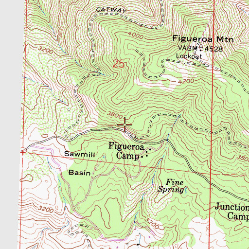 Topographic Map of Catway Recreation Site, CA