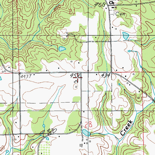 Topographic Map of Sewell Memorial Junior High School, AL