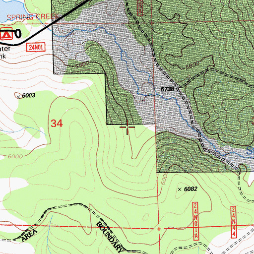 Topographic Map of Frenchman Forest Service, CA