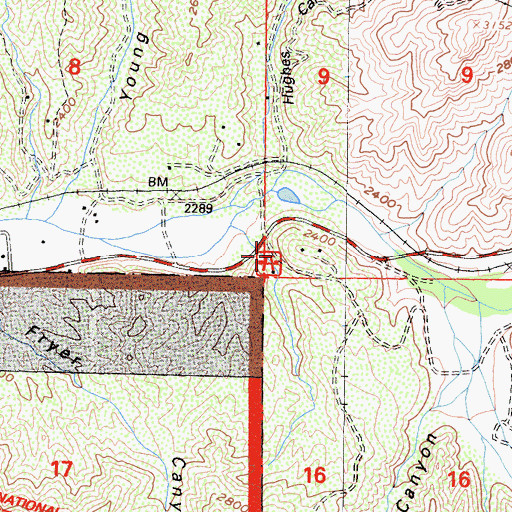 Topographic Map of Wild Country Picnic Area, CA
