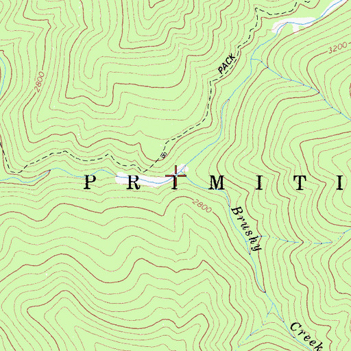 Topographic Map of Robbers Roost Mine, CA