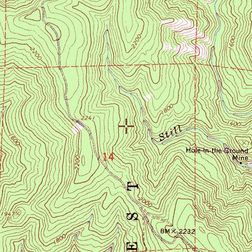 Topographic Map of Wimer Spring, CA