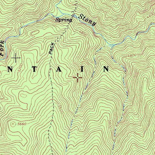 Topographic Map of Snow Mountain Wilderness, CA