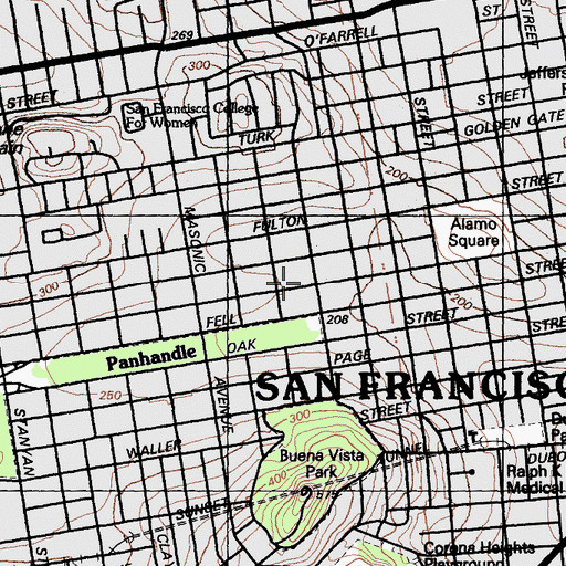 Topographic Map of Brahma Kumaris Meditation Center, CA