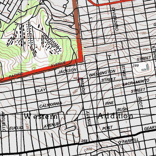 Topographic Map of Church of the New Jerusalem, CA