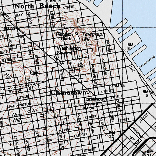 Topographic Map of Devils Acre (historical), CA