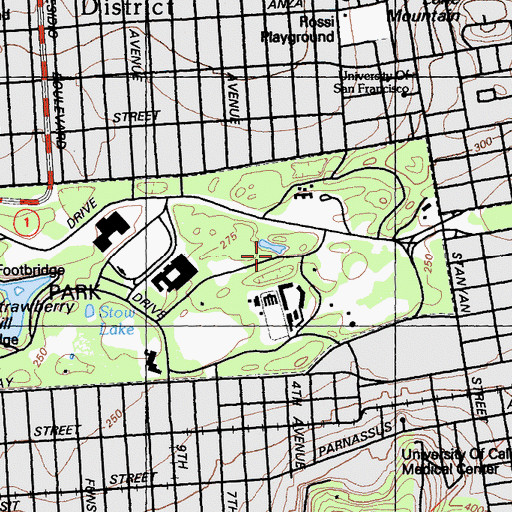 Topographic Map of Lily Pond, CA