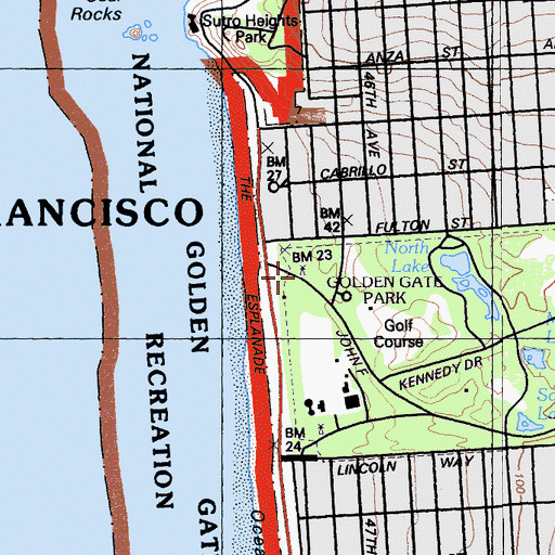 Topographic Map of North Windmill, CA