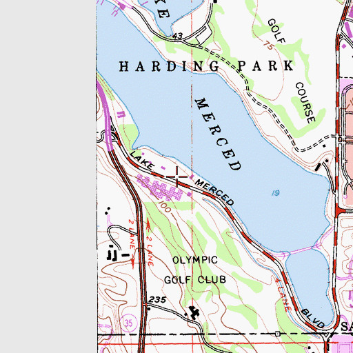 Topographic Map of Pacific Rod and Gun Club, CA