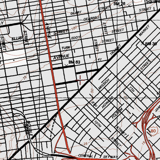 Topographic Map of Pioneer Monument, CA