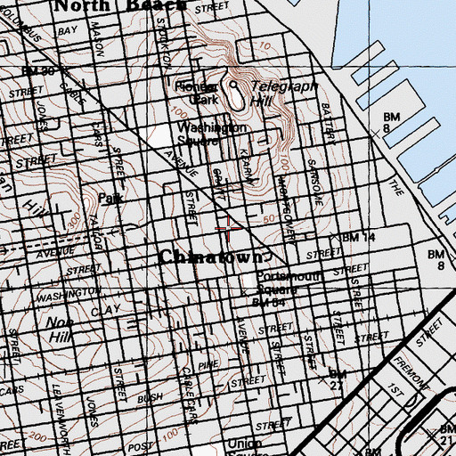 Topographic Map of Seven Points, CA