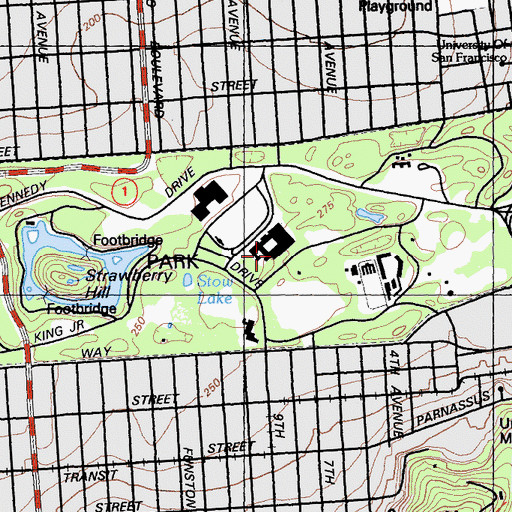 Topographic Map of Steinhardt Aquarium, CA