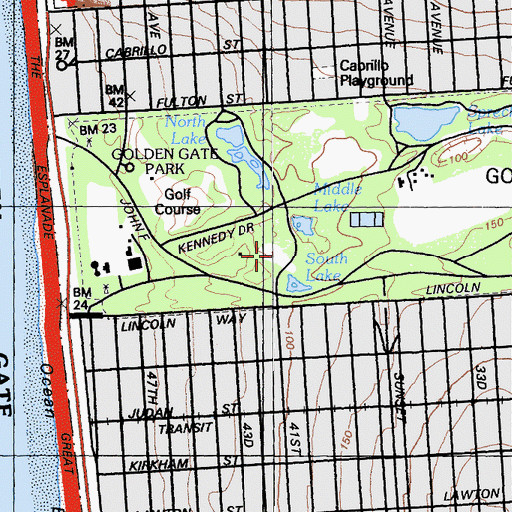 Topographic Map of Bercut Equitation Field, CA