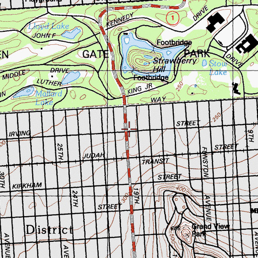 Topographic Map of Bethel Armenian Evangelical Church, CA