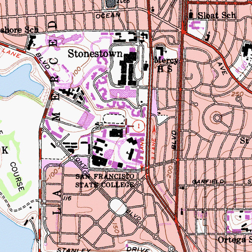 Topographic Map of F Hale Stephenson Field, CA