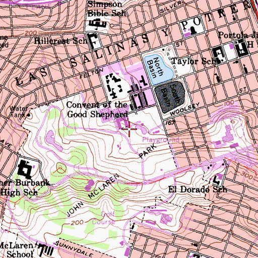 Topographic Map of McNab Lake, CA