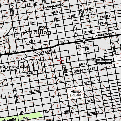 Topographic Map of Pacific Coast Hospital, CA