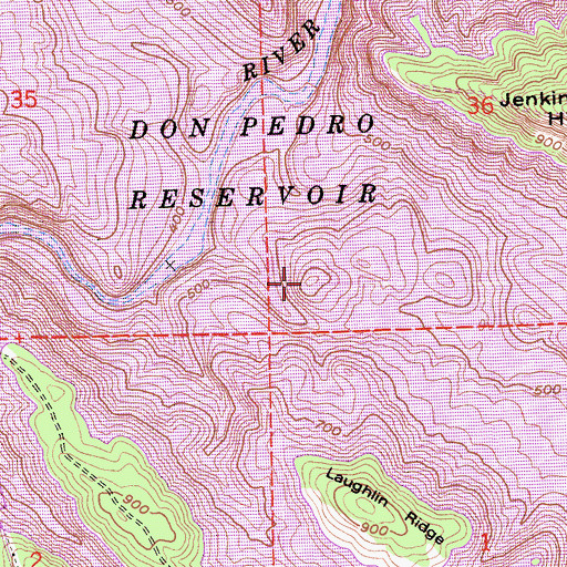 Topographic Map of Big Island (historical), CA