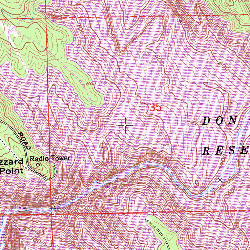 Topographic Map of Corner School (historical), CA