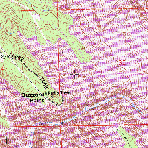 Topographic Map of Don Pedro Camp (historical), CA