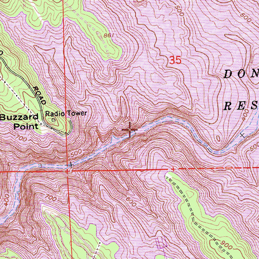 Topographic Map of Don Pedro Dam (historical), CA