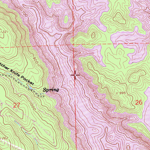Topographic Map of Fortynine Mine (historical), CA