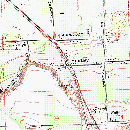 Topographic Map of Huntley, CA