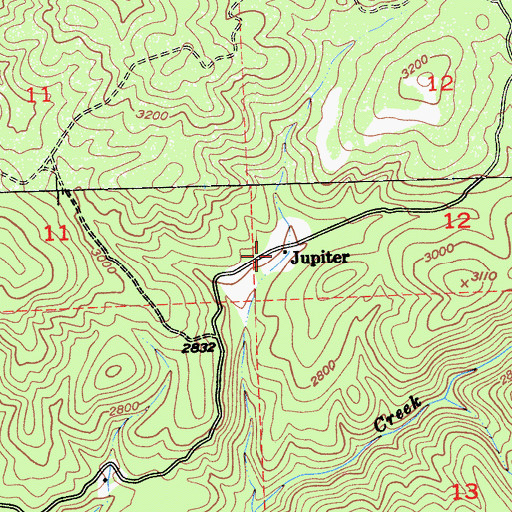 Topographic Map of Jupiter, CA
