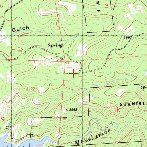 Topographic Map of Porter, CA