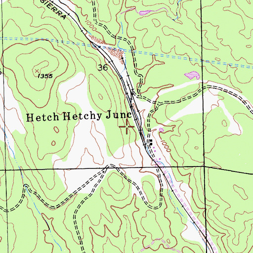 Topographic Map of Hetch Hetchy Junction, CA