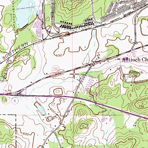 Topographic Map of Plum Springs (historical), AL