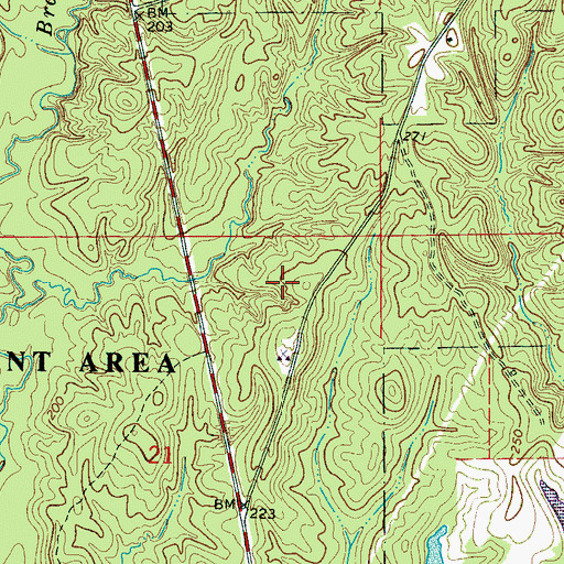 Topographic Map of Cotohaga Beat, AL