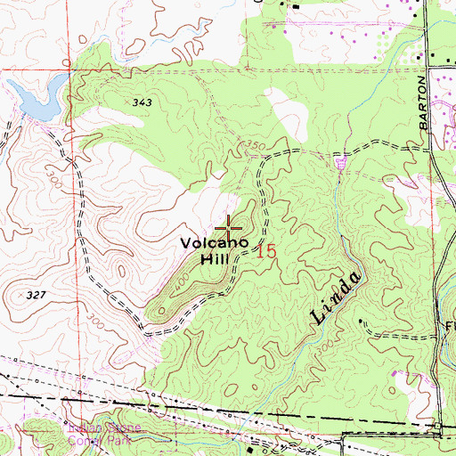Topographic Map of Volcano Hill, CA