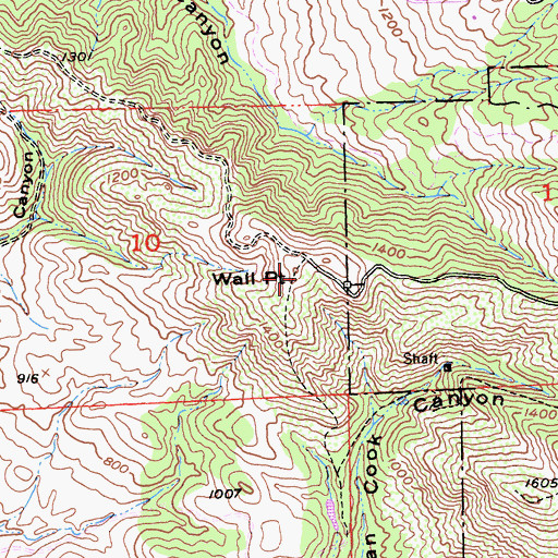 Topographic Map of Wall Point, CA