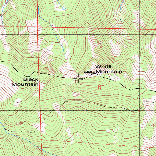 Topographic Map of White Mountain, CA