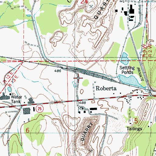 Topographic Map of Hales Newala Post Office (historical), AL