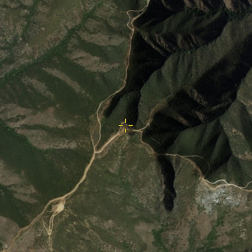 Aerial/Satellite Image of Bedford Peak, CA
