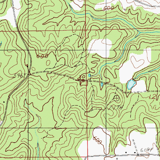 Topographic Map of Marbury Division, AL