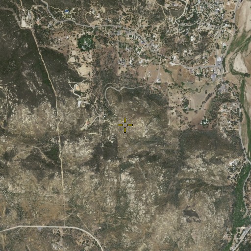 Aerial/Satellite Image of Dexter Peak, CA