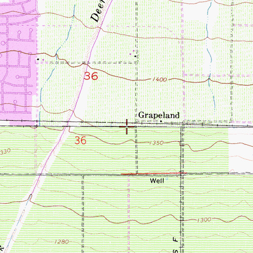 Topographic Map of Grapeland, CA