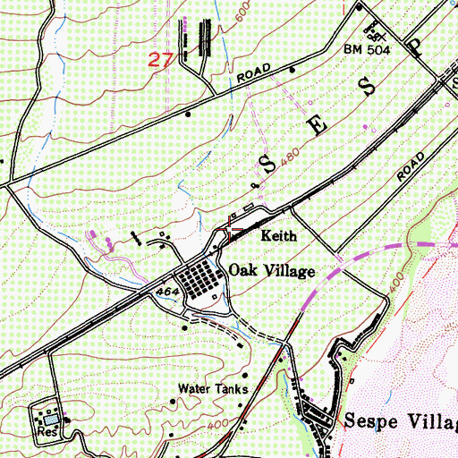 Topographic Map of Keith, CA