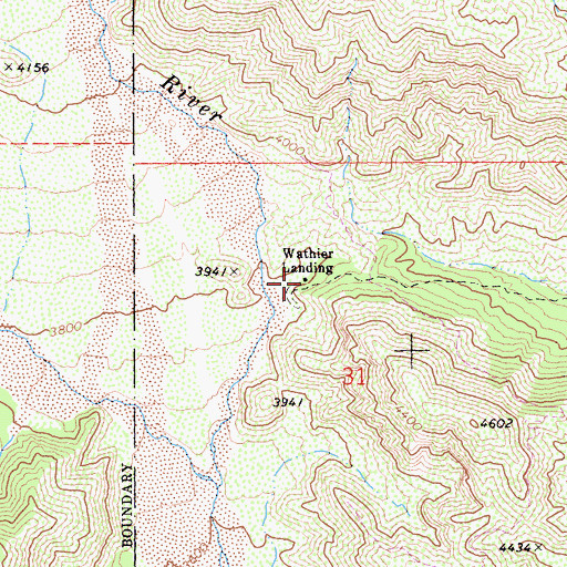 Topographic Map of Wathier Landing, CA